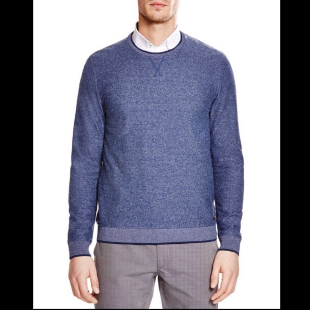 TED BAKER Blue Pakella Crew Neck Sweater 6